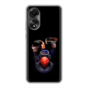 Чохол з Мавпами OPPO A78 (4G) - (AlphaPrint) (Три мавпи)