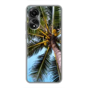 Силіконовий чохол з КАРТИНКАМИ літо для OPPO A78 (4G) (AlphaPrint) (Пальма)