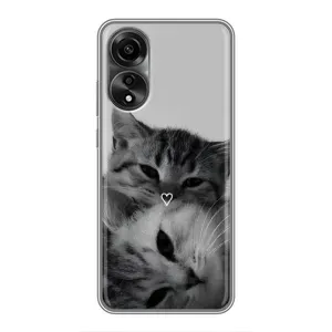 Чохол з малюнком кіт на OPPO A78 (4G) (Пара котів)