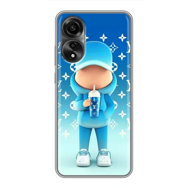 Чехол с принтом «Парень LV» для OPPO A78 (4G)