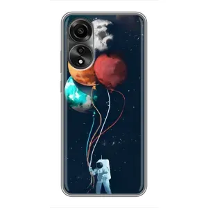 Космические Чехлы для Оппо А78 (VPrint) (Планеты шарики)