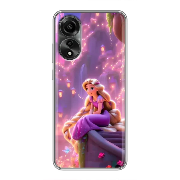 Чехол с принтом «Рапунцель в замке» для OPPO A78 (4G)