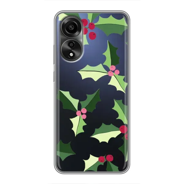 Чехол с принтом «Рождественский фон» для OPPO A78 (4G)