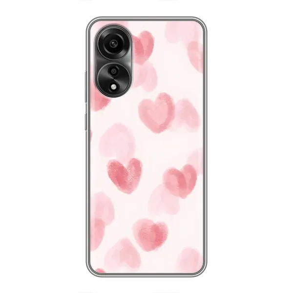 Чехол с принтом «Розовые сердечки» для OPPO A78 (4G) Чехол с принтом «Розовые сердечки» для OPPO A78 (4G)