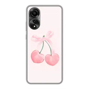 Чохол з розовим принтом для OPPO A78 (4G) (Рожеві вишні)