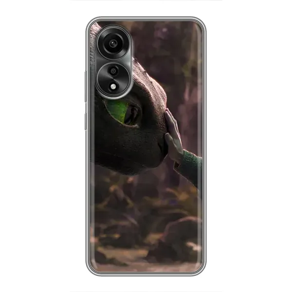 Чехол с принтом «Сцена с драконом» для OPPO A78 (4G)