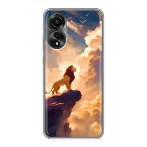 Чохол Король лев на OPPO А78 (4G) (Сімба на скелі)