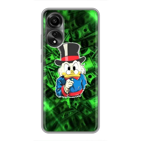Чехол с принтом «Скрудж МакДак» для OPPO A78 (4G)