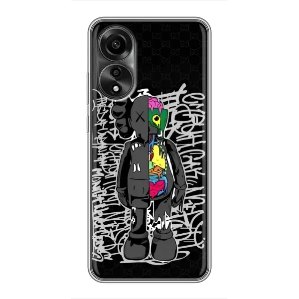 Чехол с принтом «Стиль Bearbrick» для OPPO A78 (4G)