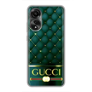 Чохли  GUCCI для OPPO А78 (4G) (AlphaPrint) (Текстура Гуччі)