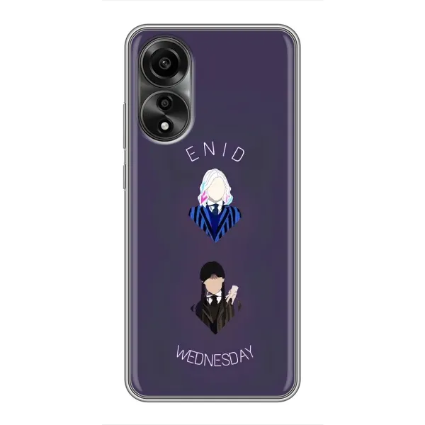 Чехол с принтом «Уэнздей и подруга» для OPPO A78 (4G)