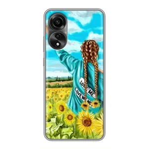Чохол для Патріота України OPPO A78 (4G) - (AlphaPrint) (Україночка)