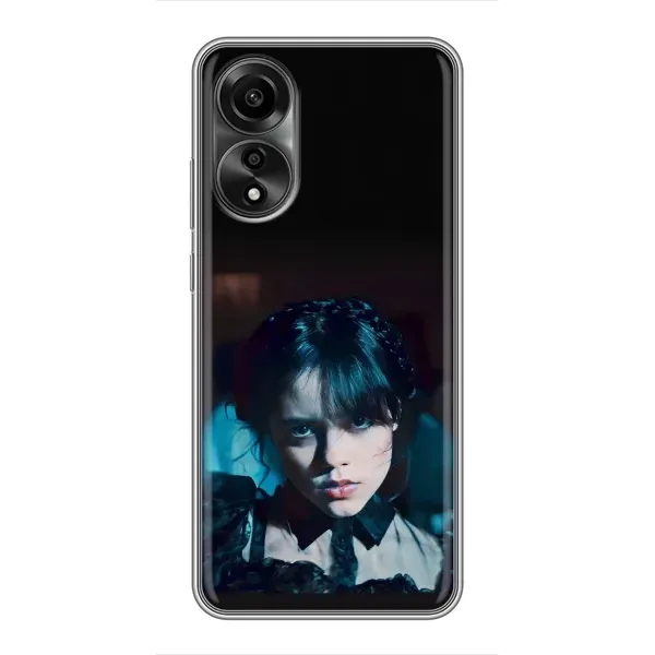 Чехол с принтом «взгляд Уэнздей» для OPPO A78 (4G)