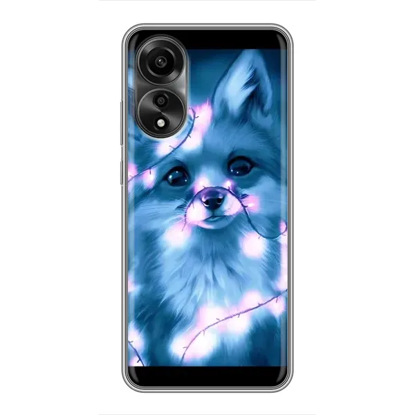Чехол с принтом «Яркая лисичка» для OPPO A78 (4G)