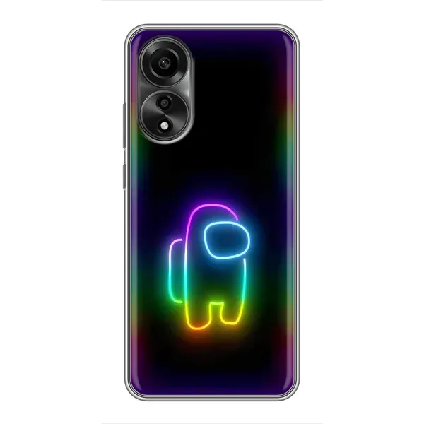 Чехол с принтом «Яркий скин» для OPPO A78 (4G)