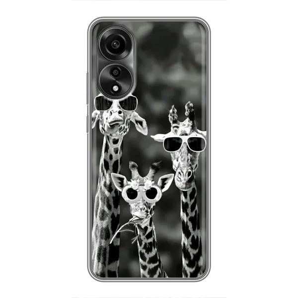 Чехол с принтом «Жирафы в очках» для OPPO A78 (4G) Чехол с принтом «Жирафы в очках» для OPPO A78 (4G)