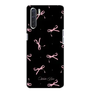 Чохол з бантиками на OPPO А91 (Банти на чорному)