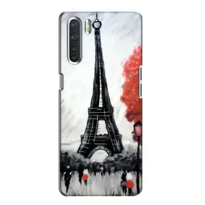 Чохол Ейфелева Вежа Oppo A91 - (AlphaPrint) (Вежа в Парижі)