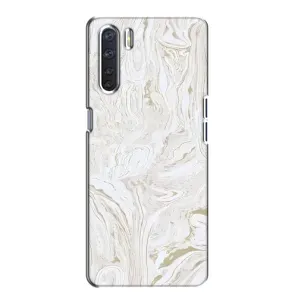 Мраморний чехол на Oppo A91 (VPrint) (Білий мрамор)