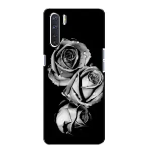 Чохол з картинкою (Стильні) OPPO А91 - (AlphaPrint) (Чорна троянда)