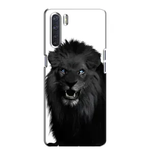 Чохли з картинкою животних Oppo A91 (Чорний ЛЕВ)