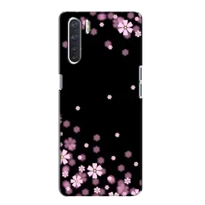 Чохол для OPPO А91 - з принтом (Дизайнерські) (AlphaPrint) (Квіти маленькі)