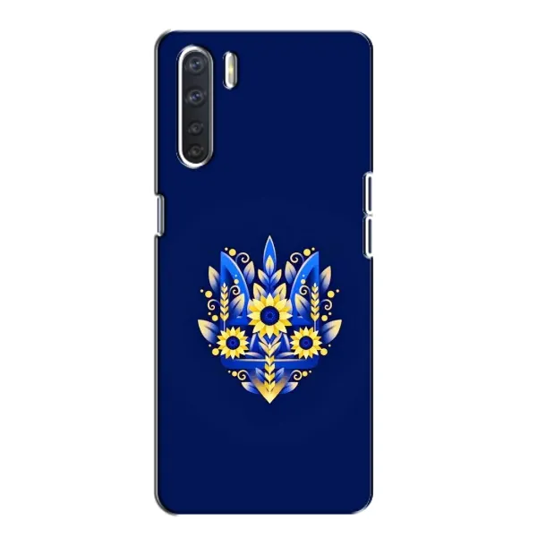 Чехол с принтом «Цветочный Герб» для OPPO A91
