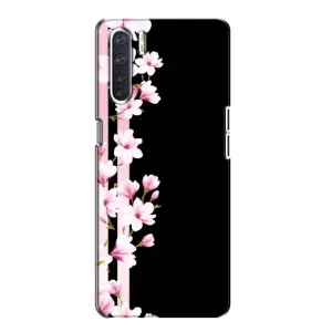 Чохол для OPPO А91 - з принтом (Дизайнерські) (AlphaPrint) (Квіточки)