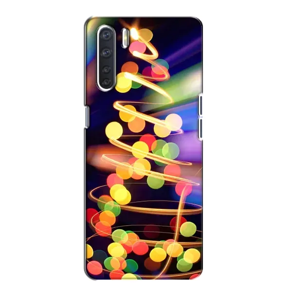 Чохол з принтом «Ялинка в огоньках» для OPPO A91