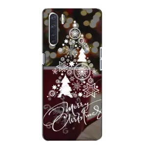 Різдвяні Чохли для Oppo A91 (VPrint) (Ялинка яскрава)