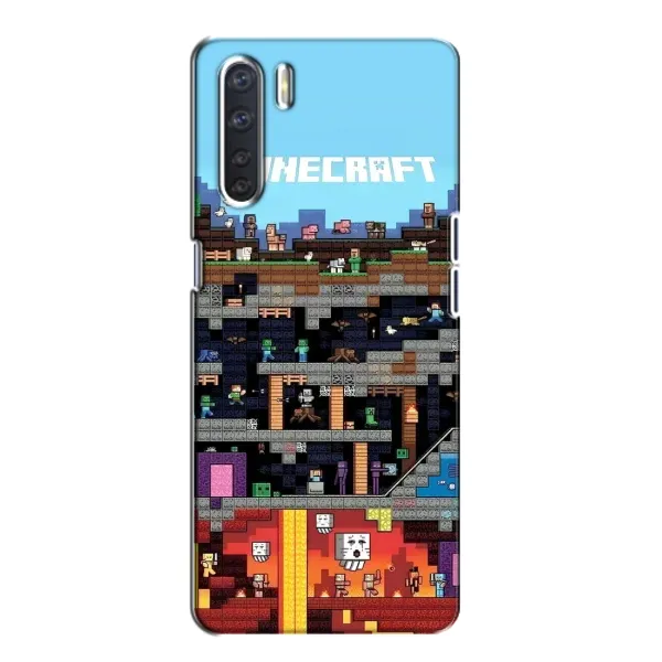 Чехол с принтом «фон Minecraft» для OPPO A91