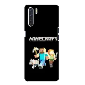 Чохол Майнкрафт на Oppo A91 (AlphaPrint) Minecraft (герої Minecraft)