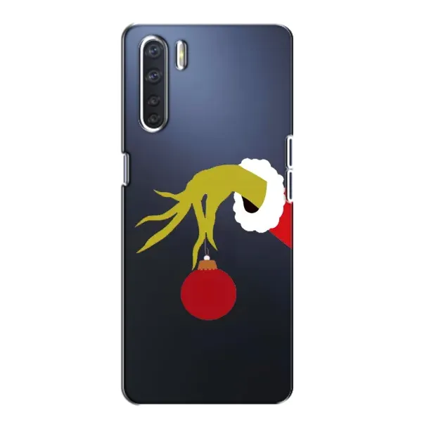 Чохол з принтом «Грінч з іграшкою» для OPPO A91