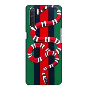 Чохли GUCCI для OPPO А91 (AlphaPrint) (Gucci змія)