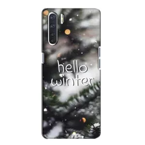 Новорічні, Святкові Чохли для Oppo A91 - 2024 год (Hello winter)