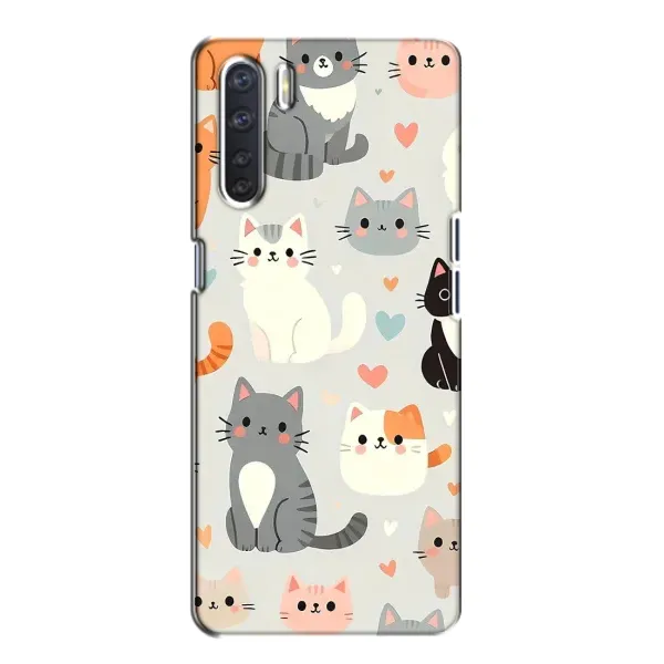 Чехол с принтом «Коллаж котов» для OPPO A91