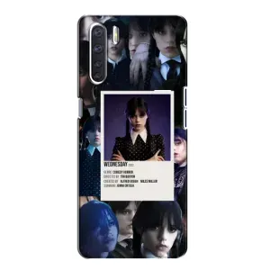 Чохли Венсдей на Oppo A91 Уенсдей (AlphaPrint) (колаж Венздей)
