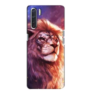 Чохол з картинкою ЛЕВ для Oppo A91 (VPrint) (Красочний Лев)
