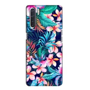 Чохол для OPPO А91 - з принтом (Дизайнерські) (AlphaPrint) (Мальовничі квіти)