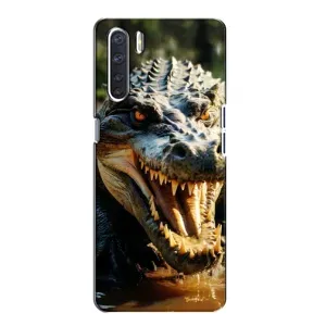 Чехол с картинкой «Хищники» для Oppo A91 (Опасный крокодил)