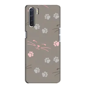 Чехол с рисунком кот на Oppo A91 (Лапы и усы)