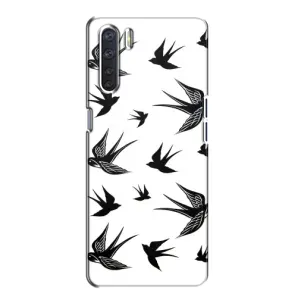 Чохол з пташками на Oppo A91 (VPrint) (Ластівки)