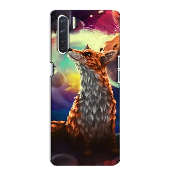Чехол с принтом «Лисица в космосе» для OPPO A91