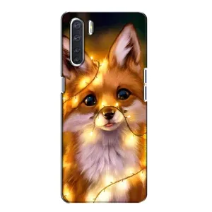 Чохли з картинкою Лисичка для Oppo A91 (VPrint) (Лисичка в гірляндах)