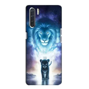 Чохол з картинкою ЛЕВ для Oppo A91 (VPrint) (Маленький лев)