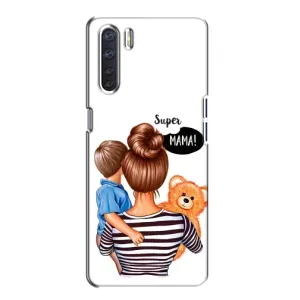 Чохол з друком для Oppo A91 - (Мама з дитинкою) (AlphaPrint) (Мама з синочком)