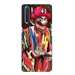 Бренднові Чохли для Oppo A91 - (PREMIUMPrint) (Mario LV)