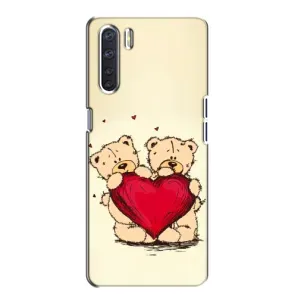 Чехлы для любимой на OPPO А91 (VPrint) (Медвежата)