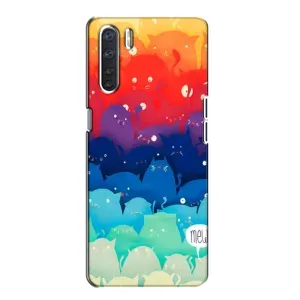 Чохол на OPPO А91 з Котиками (VPrint) (Mew)