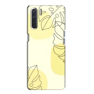 Силиконовый чехол с принтом в цветах на Oppo A91
